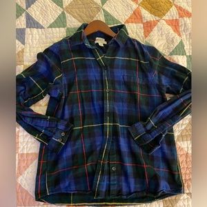 LLBean women’s flannel small